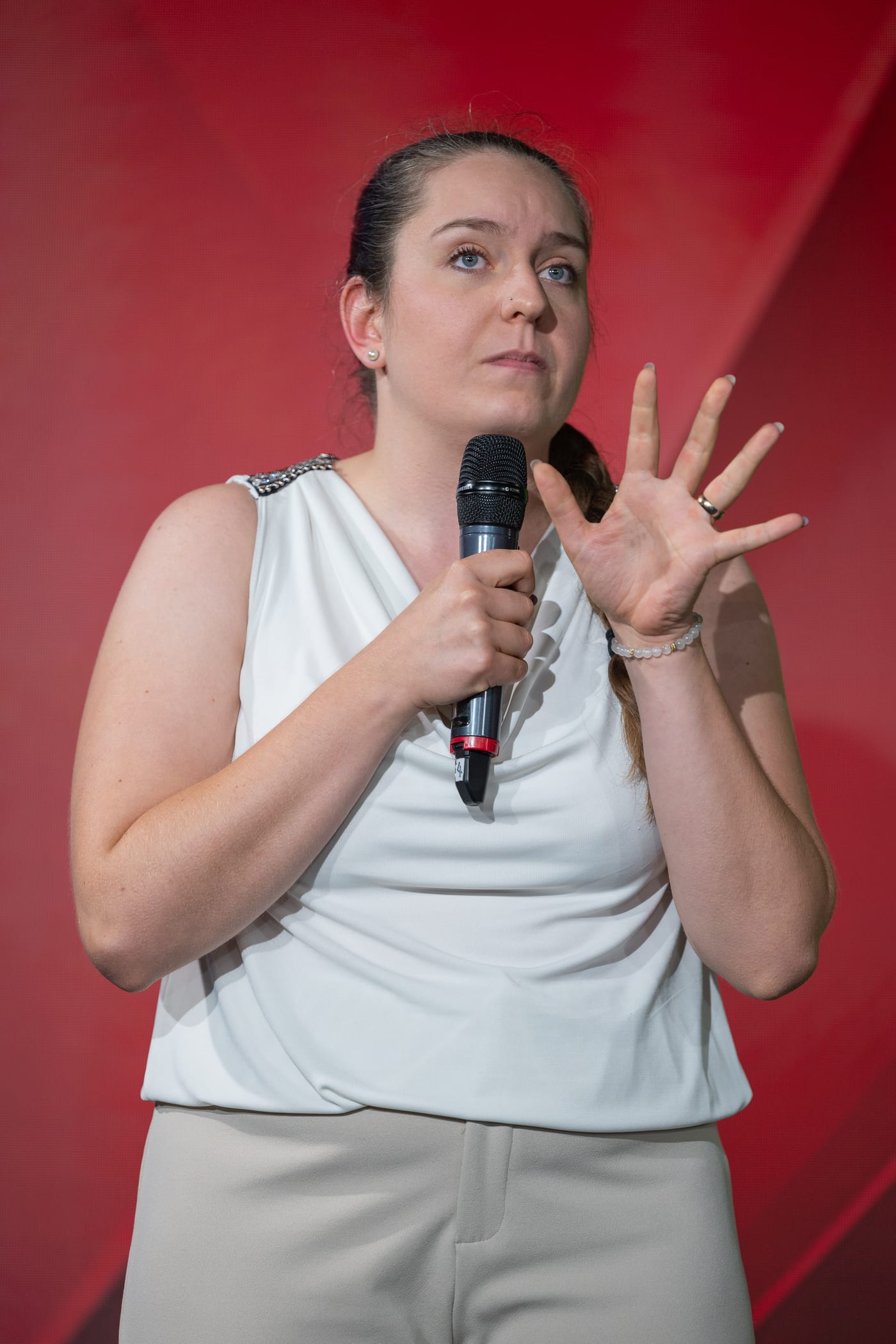 Jacqueline Matheis auf der Bühne